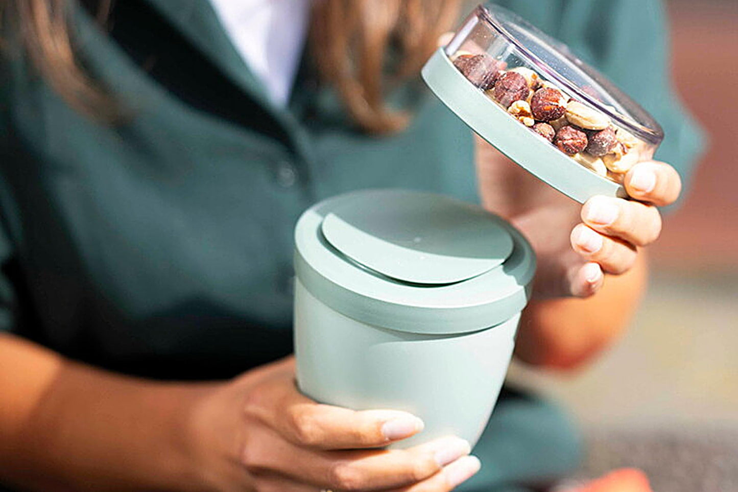 Müslibecher to go – Joghurt & Müsli Becher, 500ml + 200ml